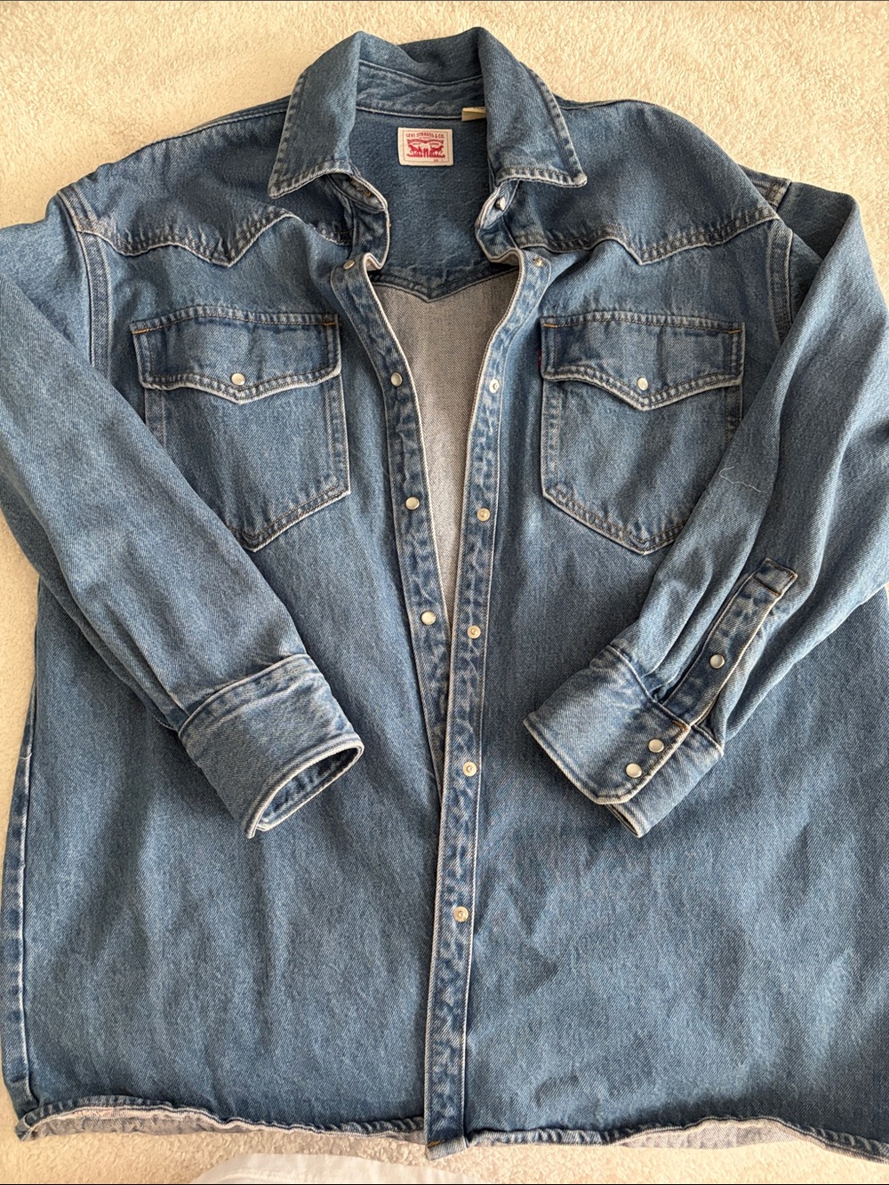 Levi’s Blue Oversized Denim Jacket
